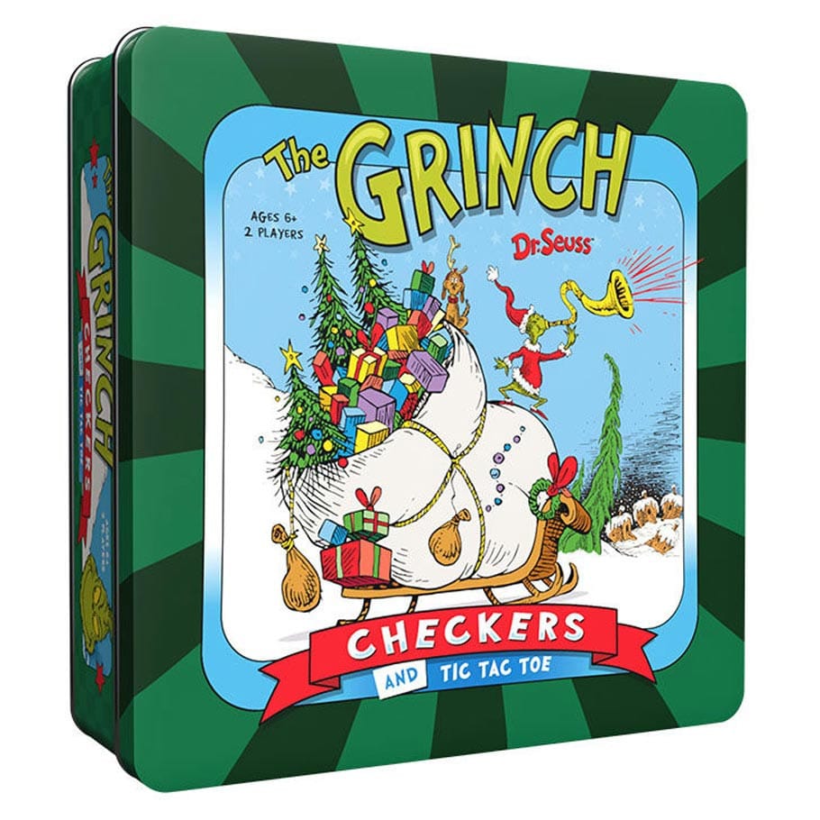 The Op Games Board Games Checkers & Tic-Tac-Toe: The Grinch 700304160386 USOCM154779