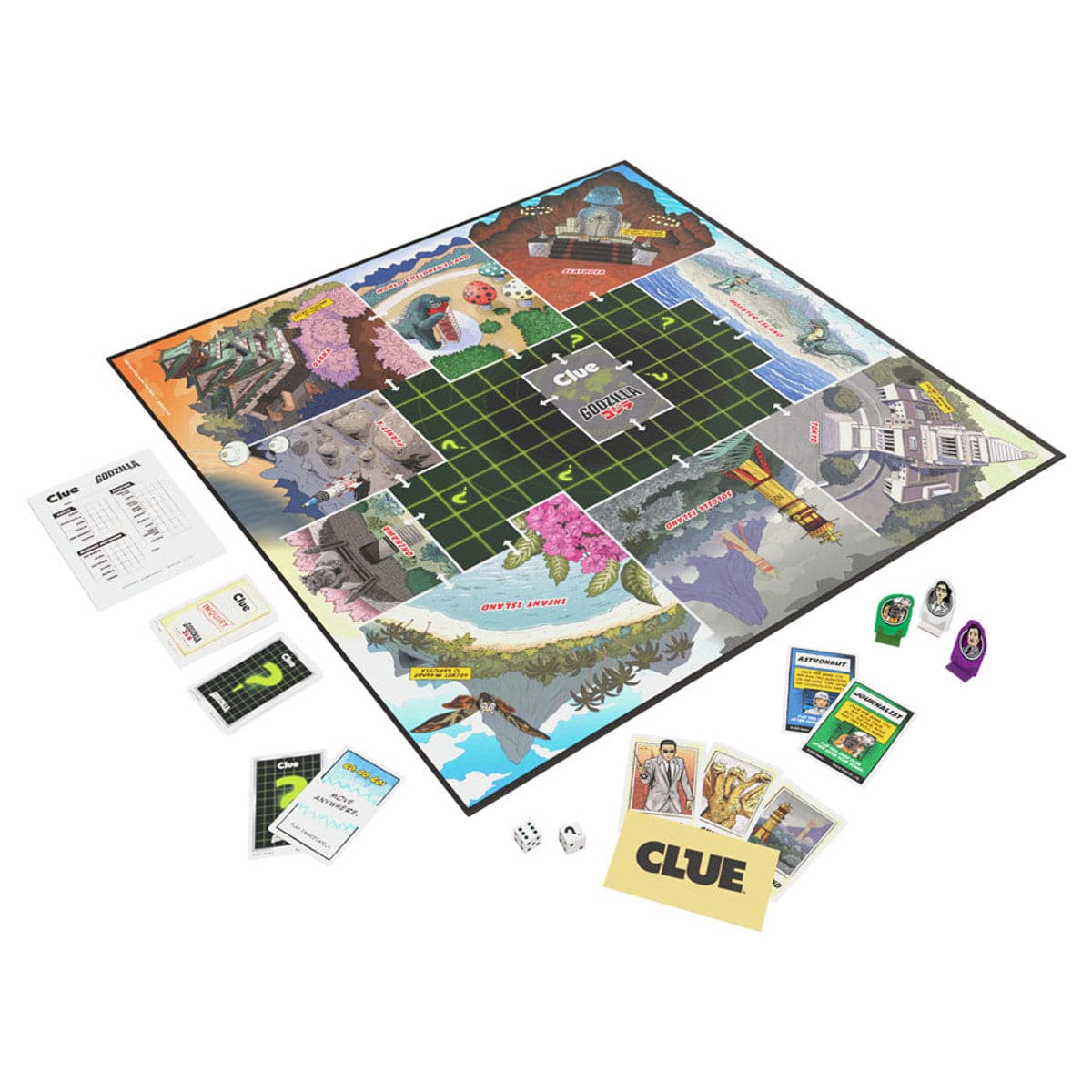 The Op Games Board Games Clue: Godzilla 700304159786 USOCL133710