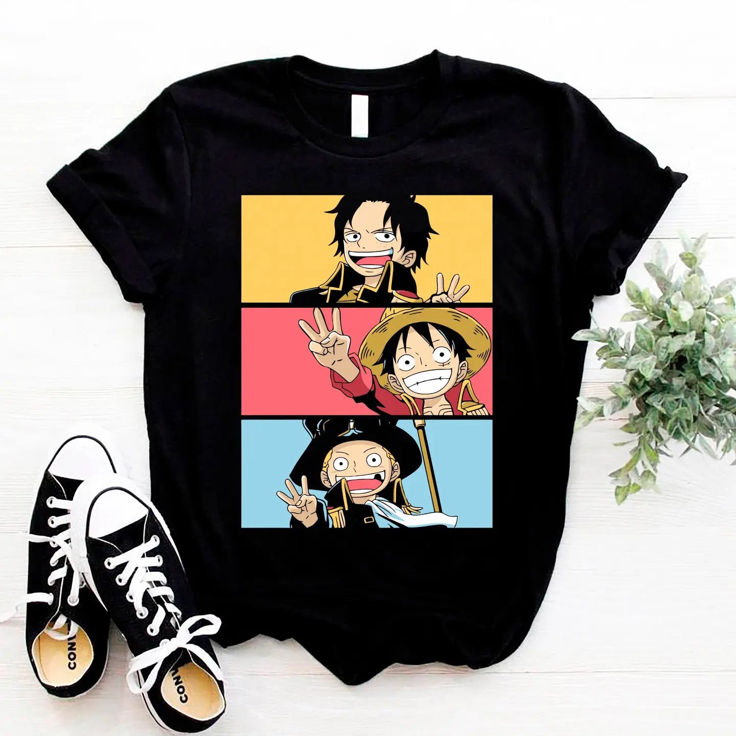 TheKingShirt Apparel > T-shirts T-SHIRT: One Piece - 3 Brothers (Luffy, Ace, Sabo)