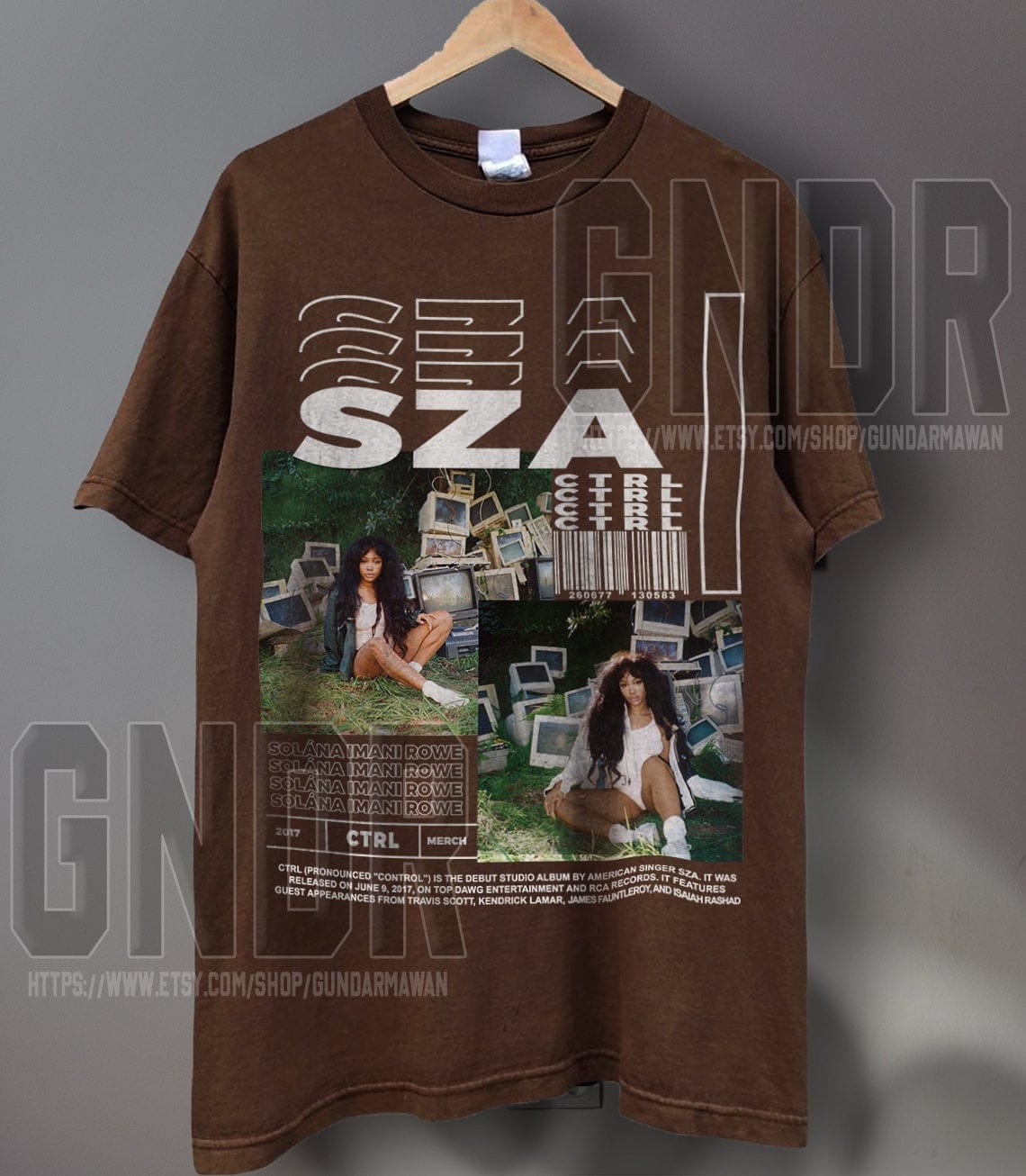 TheKingShirt Apparel > T-shirts T-SHIRT: SZA - Ctrl