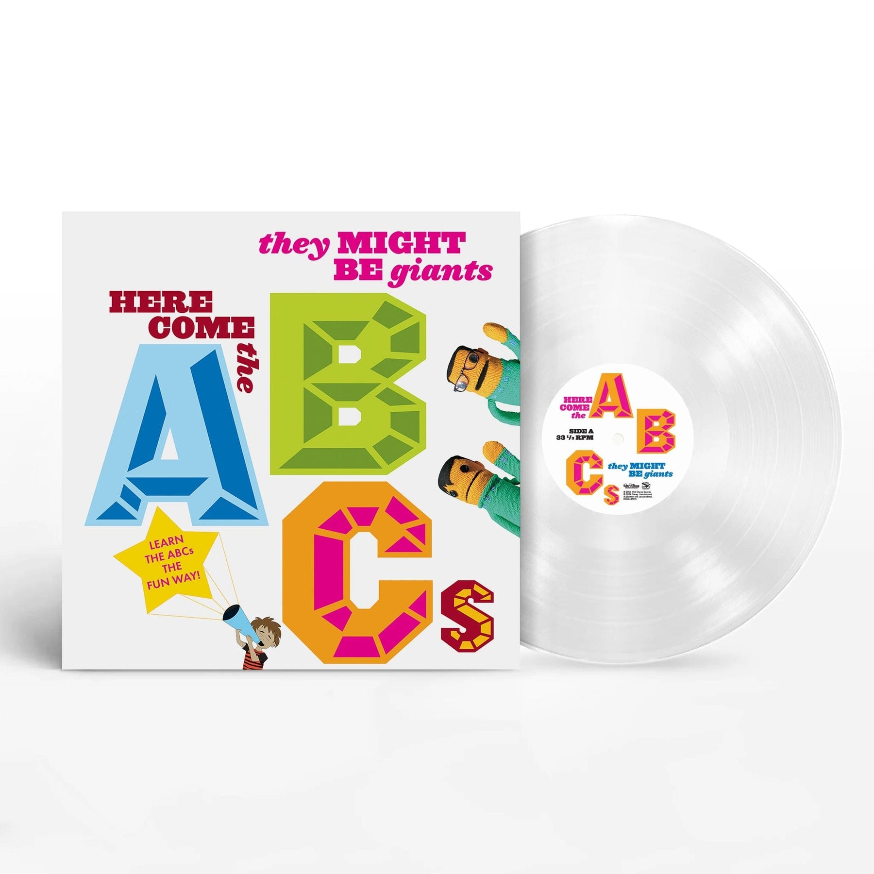 Walt Disney Records Music > Vinyl Records They Might Be Giants - Here Come The ABCs (Clear Vinyl) 050087548889 DSN144172.1