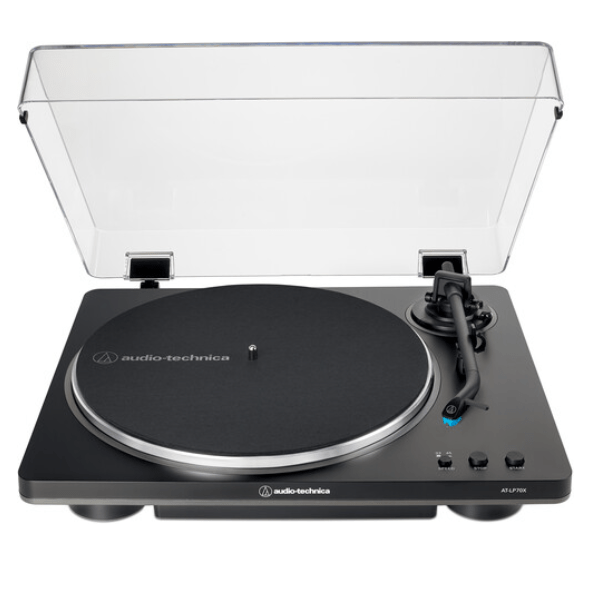 Third Eye Comics Audio Technica AT-LP70X-BG Turntable Fully Automatic Belt-Drive (Black/Grey) 4961310162191