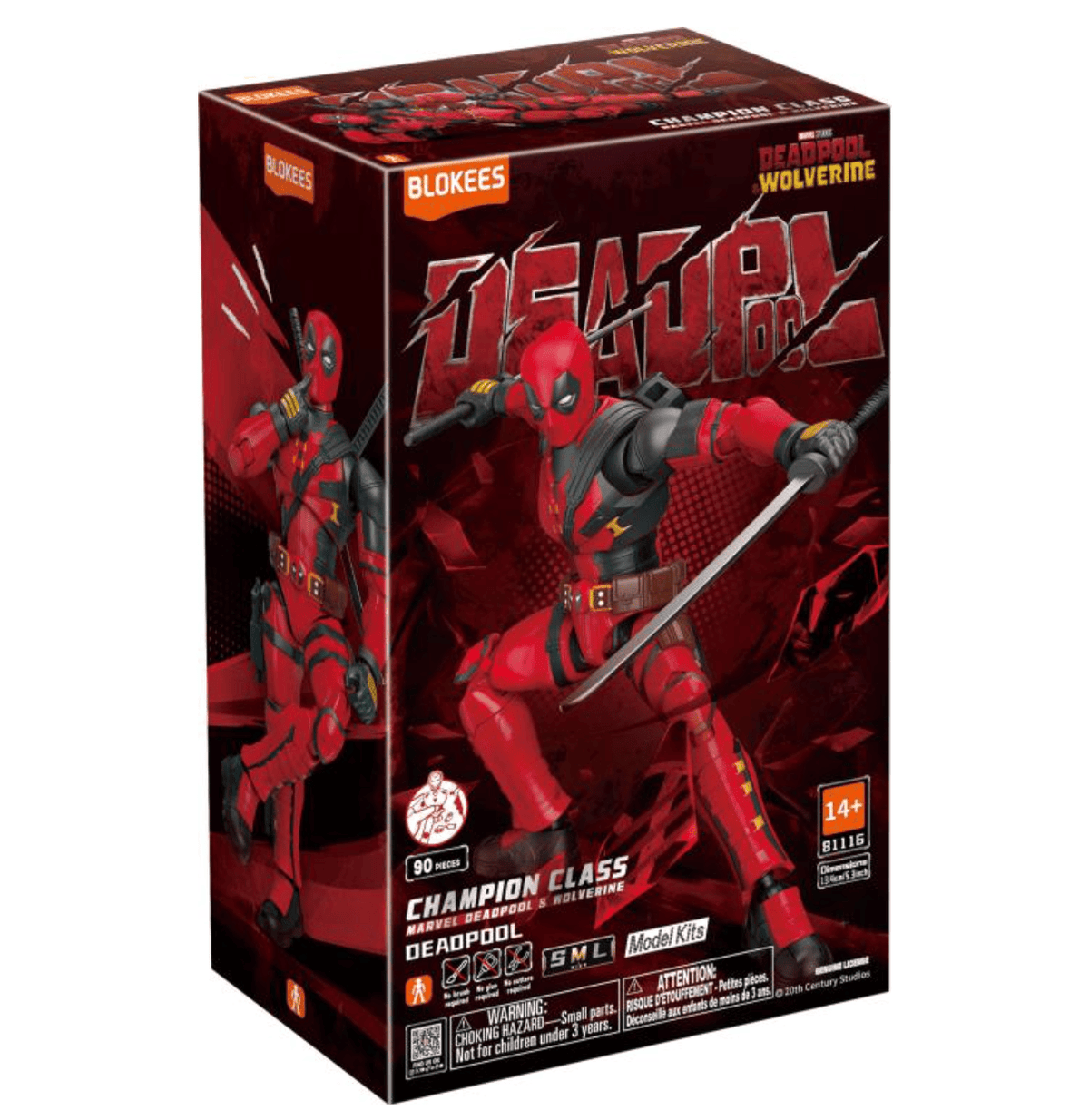 Third Eye Comics Blokee - Deadpool & Wolverine Champion Class CC04 Deadpool Model Kit 810181531589