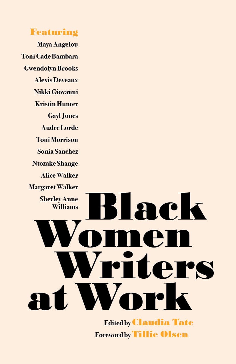 Third Eye Comics Books Black Women Writers at Work by Claudia Tate 9781642598407