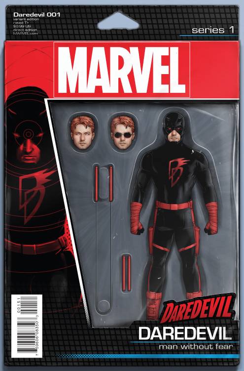 Third Eye Comics Comic Books DAREDEVIL #1 CHRISTOPHER ACTION FIGURE VAR 75960608350300151