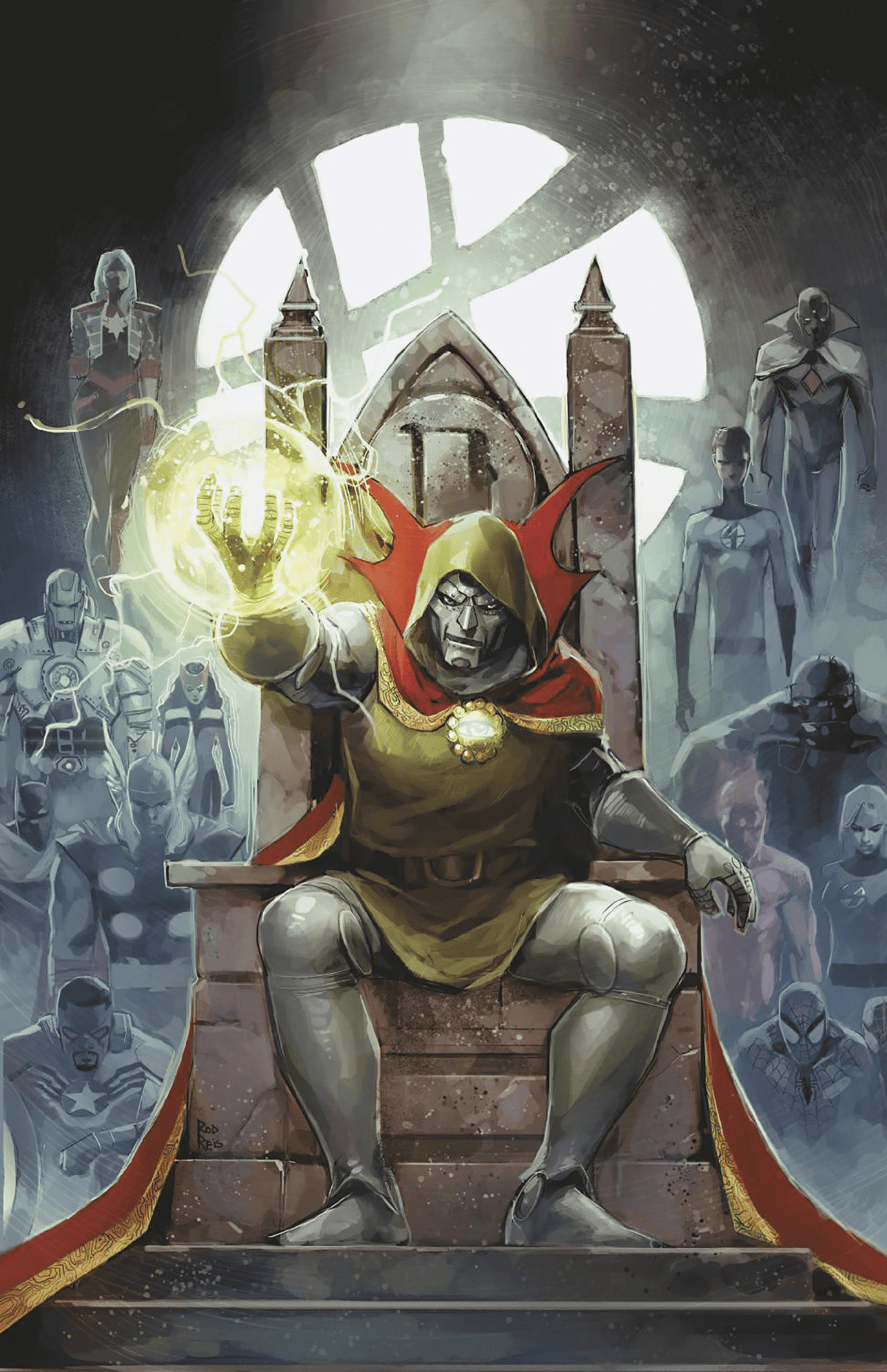 Third Eye Comics Comic Books > Incentives ONE WORLD UNDER DOOM #1 ROD REIS 1:25 INCV VIRGIN 2ND PRINTING VARIANT 75960620860900134 PRH-75960620860900134