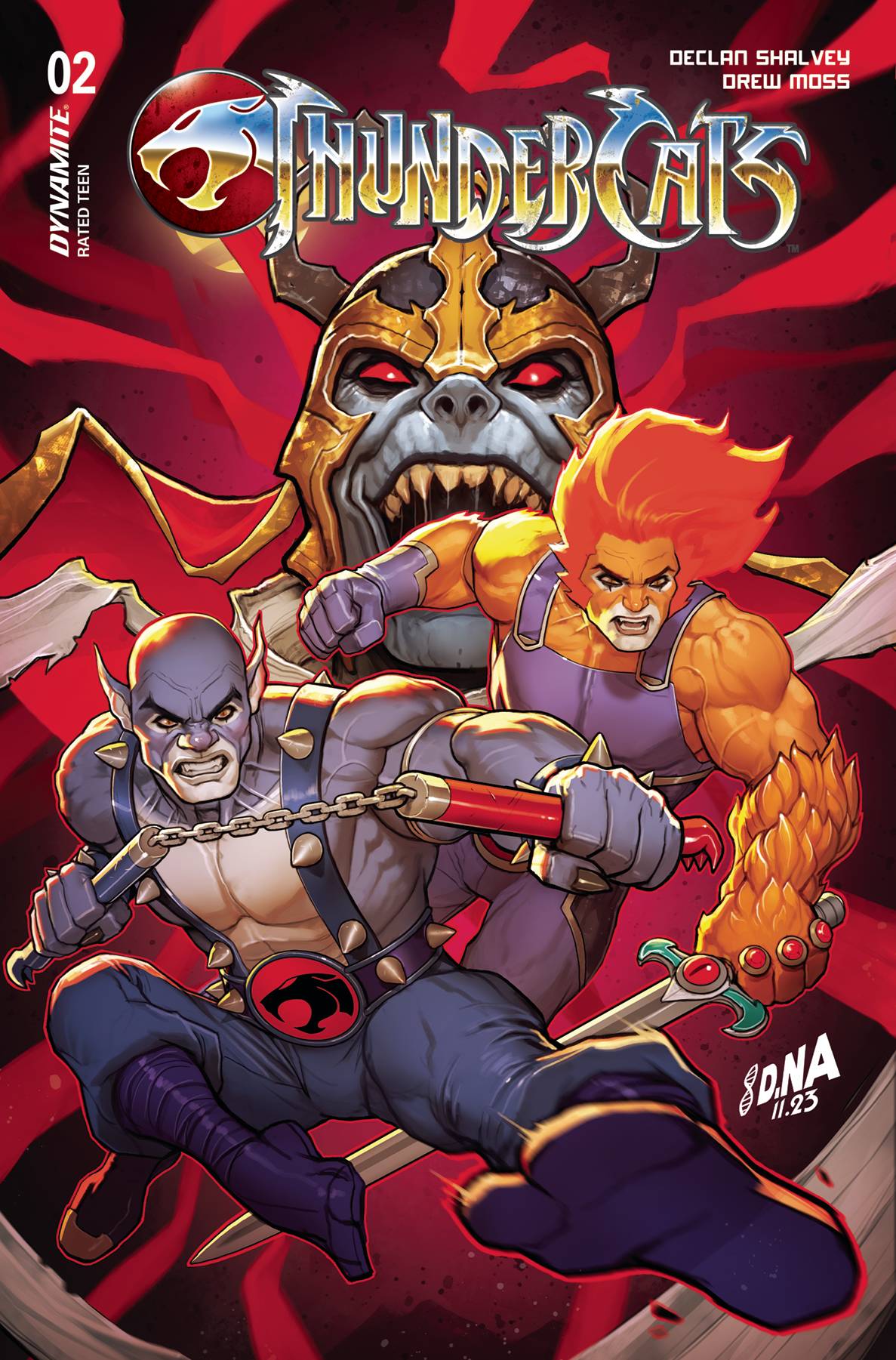 THUNDERCATS #2 CVR Q 1:20 INCV NAKAYAMA FOIL [SIGNED BY DECLAN SHALVEY]