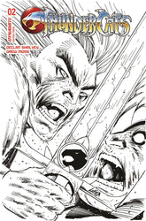 Dynamite Comic Books > Incentives > Signed THUNDERCATS #2 CVR ZB 1:10 FOC INCV ROB LIEFELD B&W [SIGNED BY DECLAN SHALVEY] 48075772 TE-JAN247372-SIGNED