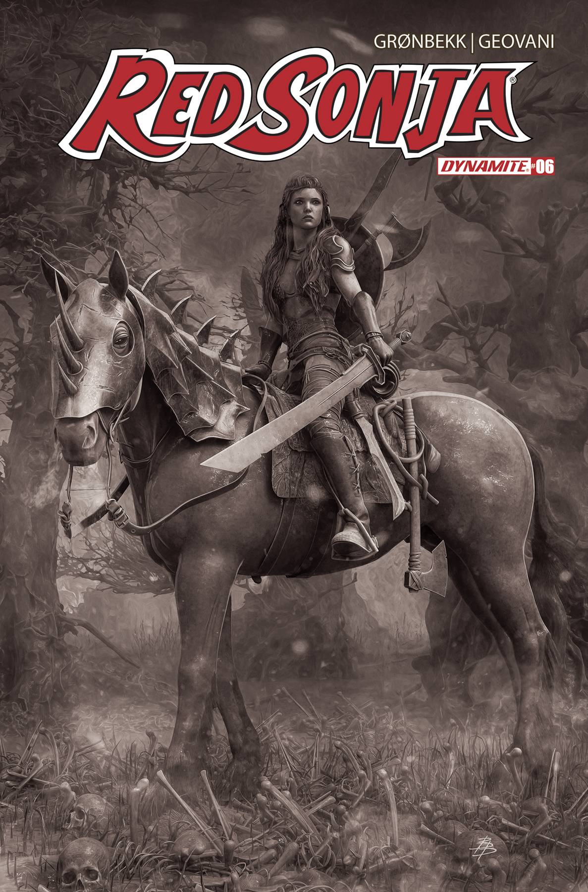 RED SONJA 2023 #6 CVR O 1:10 INCV BARENDS B&W