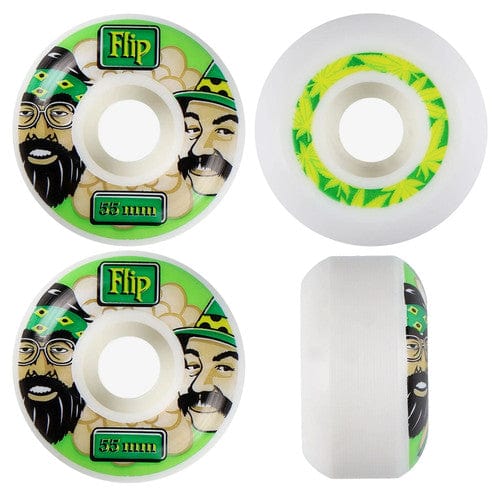 Third Eye Comics Flip Skateboard Wheels 55mm Cutback Cheech and Chong 99A White 26692860