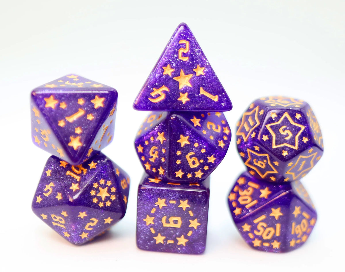 Third Eye Comics Foam Brain Games: Xenon RPG Dice Set - Shooting Stars 840292516243 FBG2689