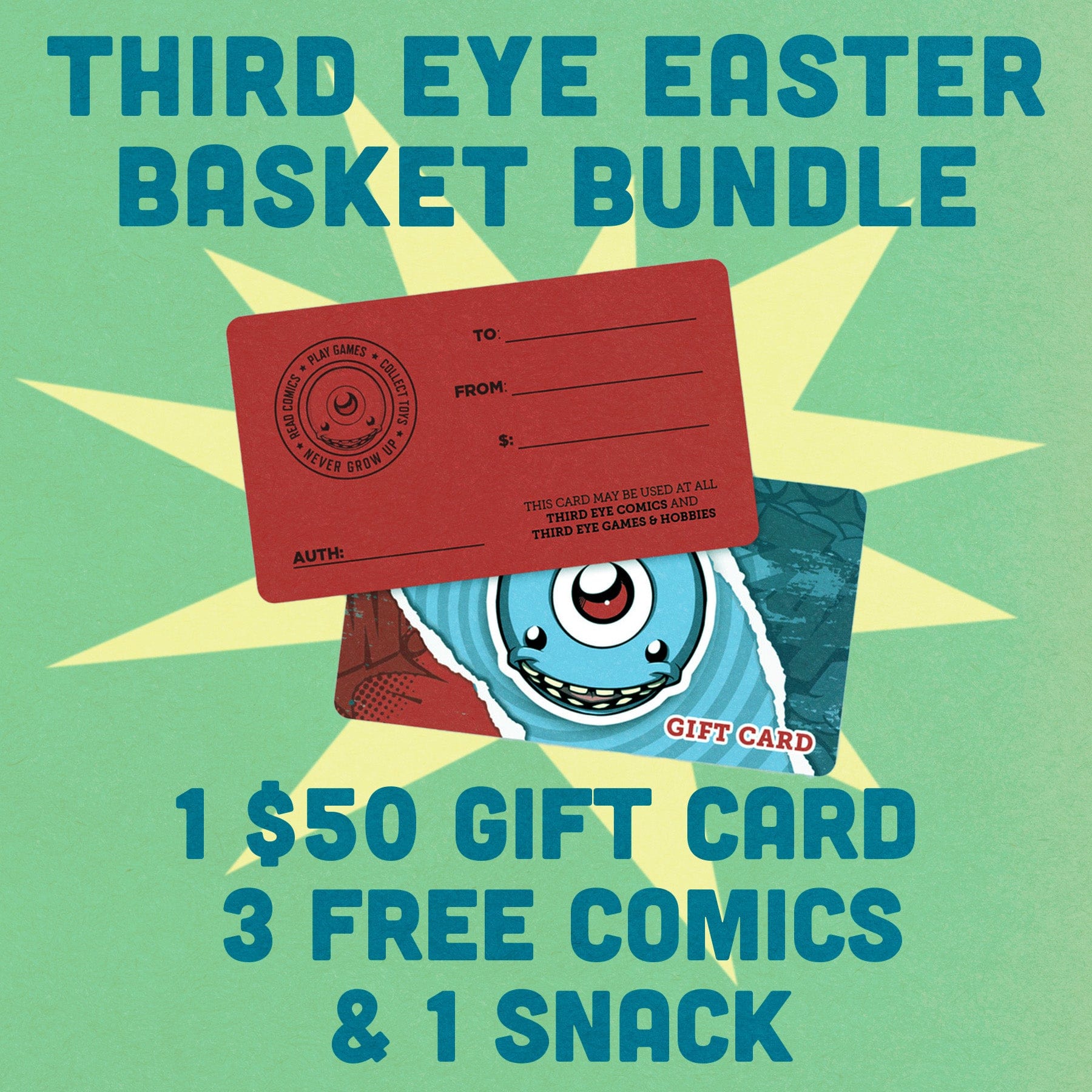 Third Eye Comics Gift Cards Third Eye Easter Basket Bundle TE-EASTER-BUNDLE