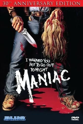 Third Eye Comics Movies DVD: Maniac, 30th Anniversary Edition - Widescreen 827058201698 BLUG2016DVD