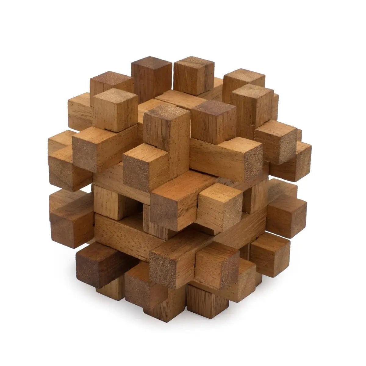 Double Lock-A-Ball Wooden Puzzle