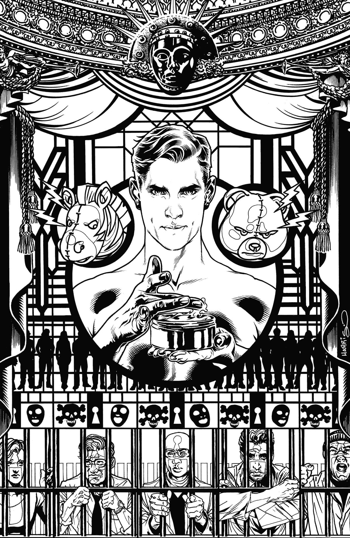 Third Eye Comics Comic Books > Incentives RUMPUS ROOM #1 (OF 5) CVR D 1:15 INCV HARRIS B&W (NET) (M 85001385463900141 JUL231419