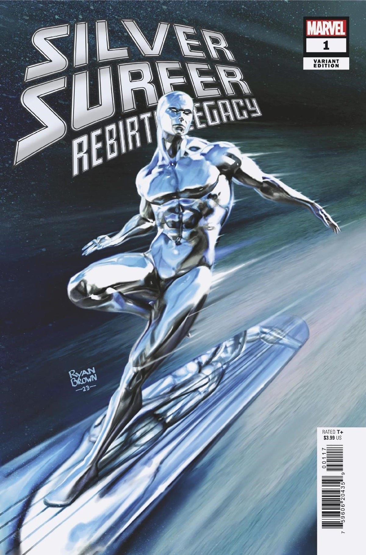 Marvel Comic Books > Incentives SILVER SURFER REBIRTH LEGACY #1 1:25 INCV RYAN BROWN VAR 75960620435900117 JUL230669