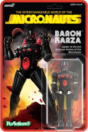 Third Eye Comics Toys > Action Figures > Super7 SUPER 7: REACTION WAVE 1 - MICRONAUTS - BARON KARZA ACTION FIGURE 840418802250 SUSV02250