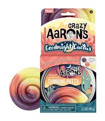 Crazy Aaarons Toys > Fidget Toys Crazy Aarons: Thinking Putty - Goodnight Cactus 810066956773 GN020