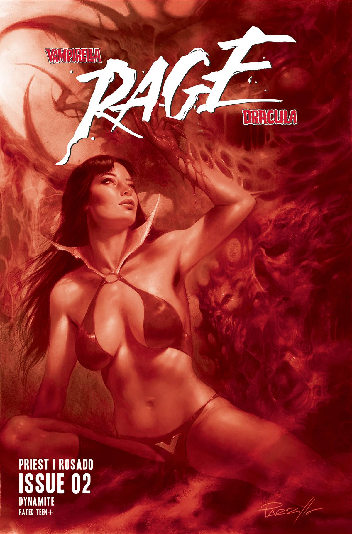 Dynamite Comic Books > Incentives VAMPIRELLA DRACULA RAGE #2 CVR K 1:20 INCV PARRILLO TINT 72513033282002111 JUL230217