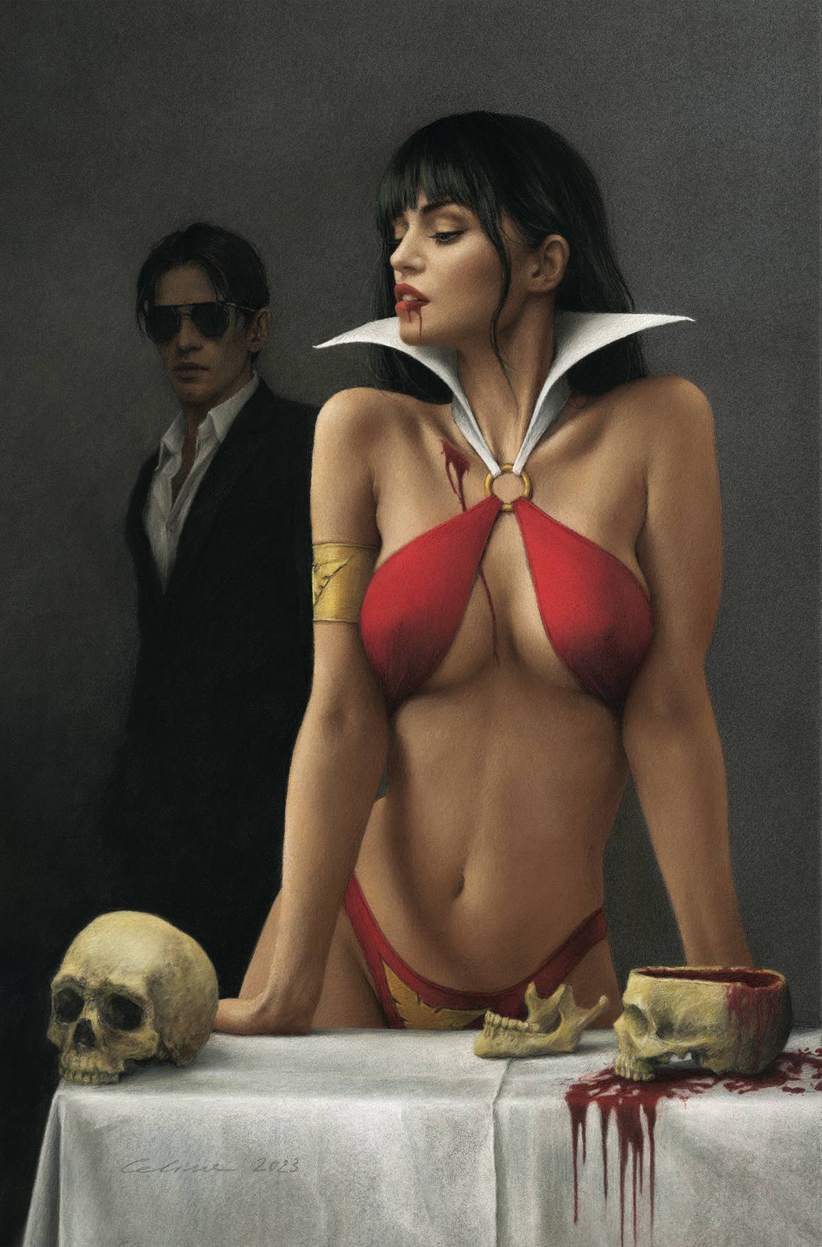 Dynamite Comic Books > Incentives VAMPIRELLA DRACULA RAGE #2 CVR N 1:30 INCV CELINA VIRGIN 72513033282002141 JUL230220