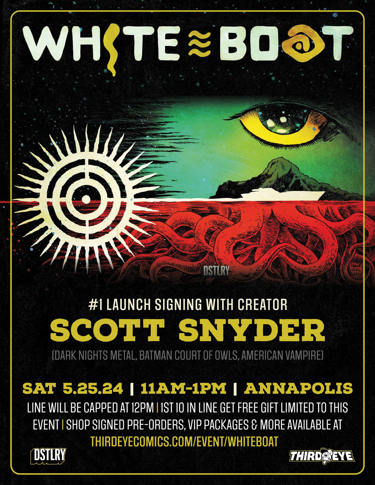 VIP PACKAGE - WHITE BOAT #1 SIGNING WITH SCOTT SNYDER *ANNAPOLIS 5/25/2024*