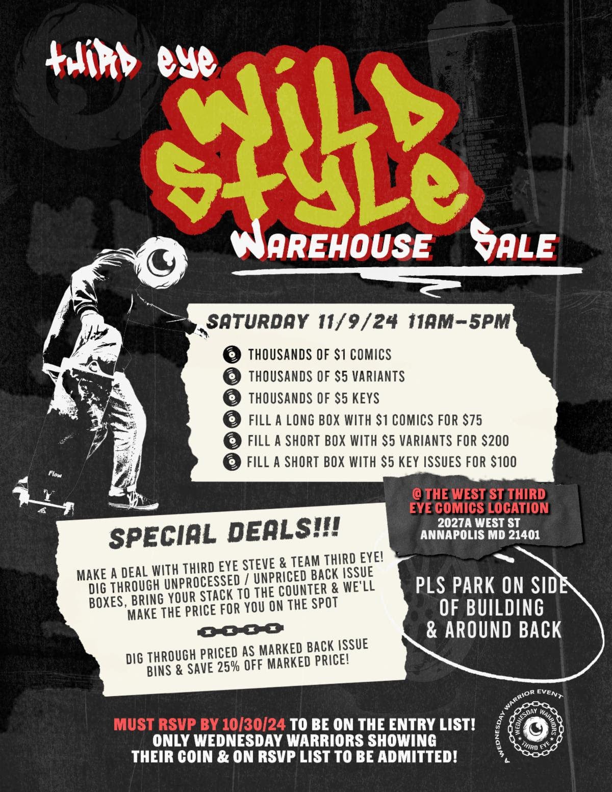 Third Eye Comics WWE - Wild Style RSVP