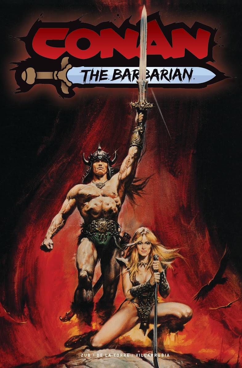 Conan Barbarian 1 2nd Ptg Schwarzenegger Movie Novel Replic