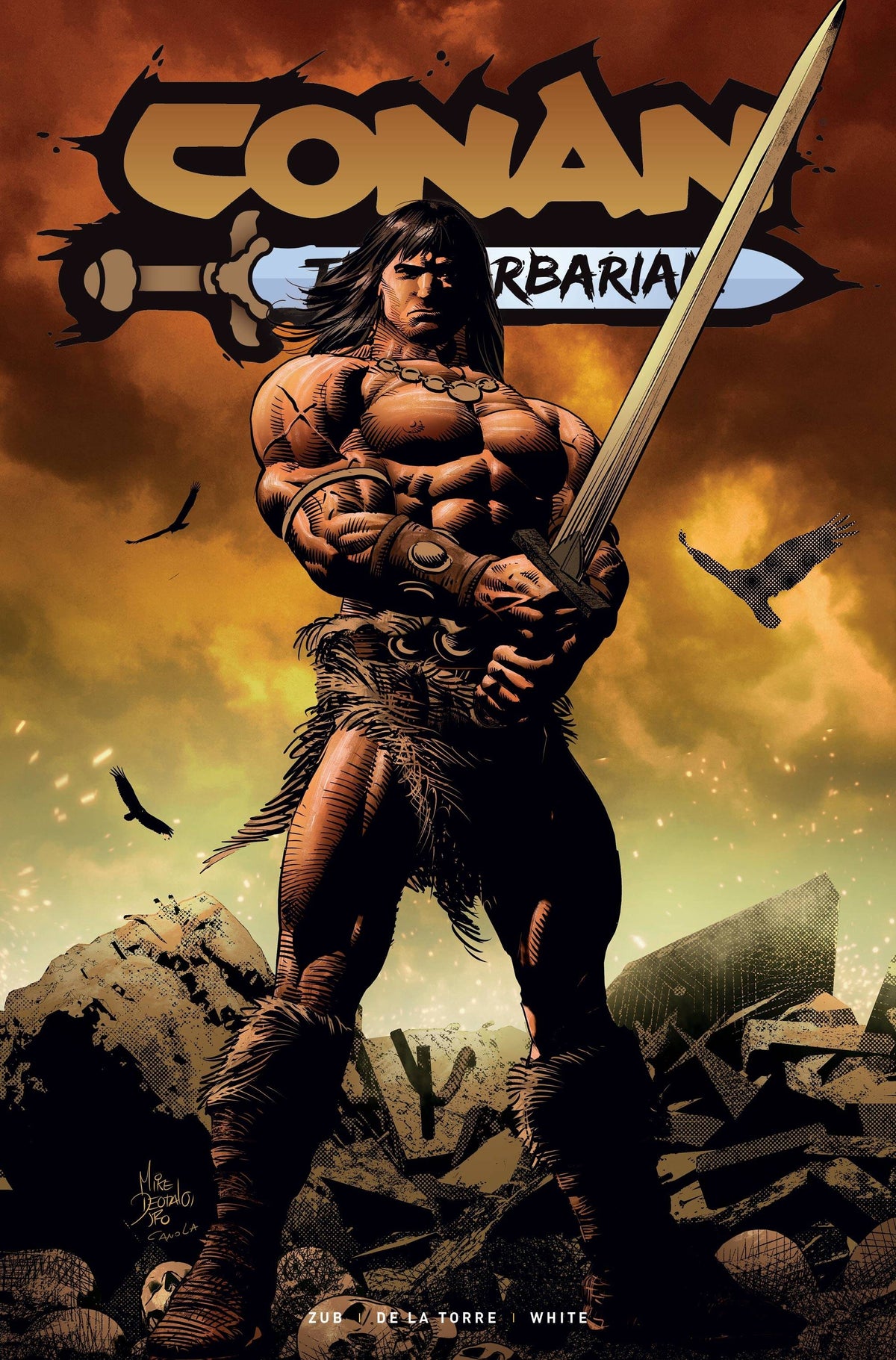 Titan Comics Comic Books CONAN BARBARIAN #5 CVR A DEODATO JR (MR) 79361173648100511 SEP230952