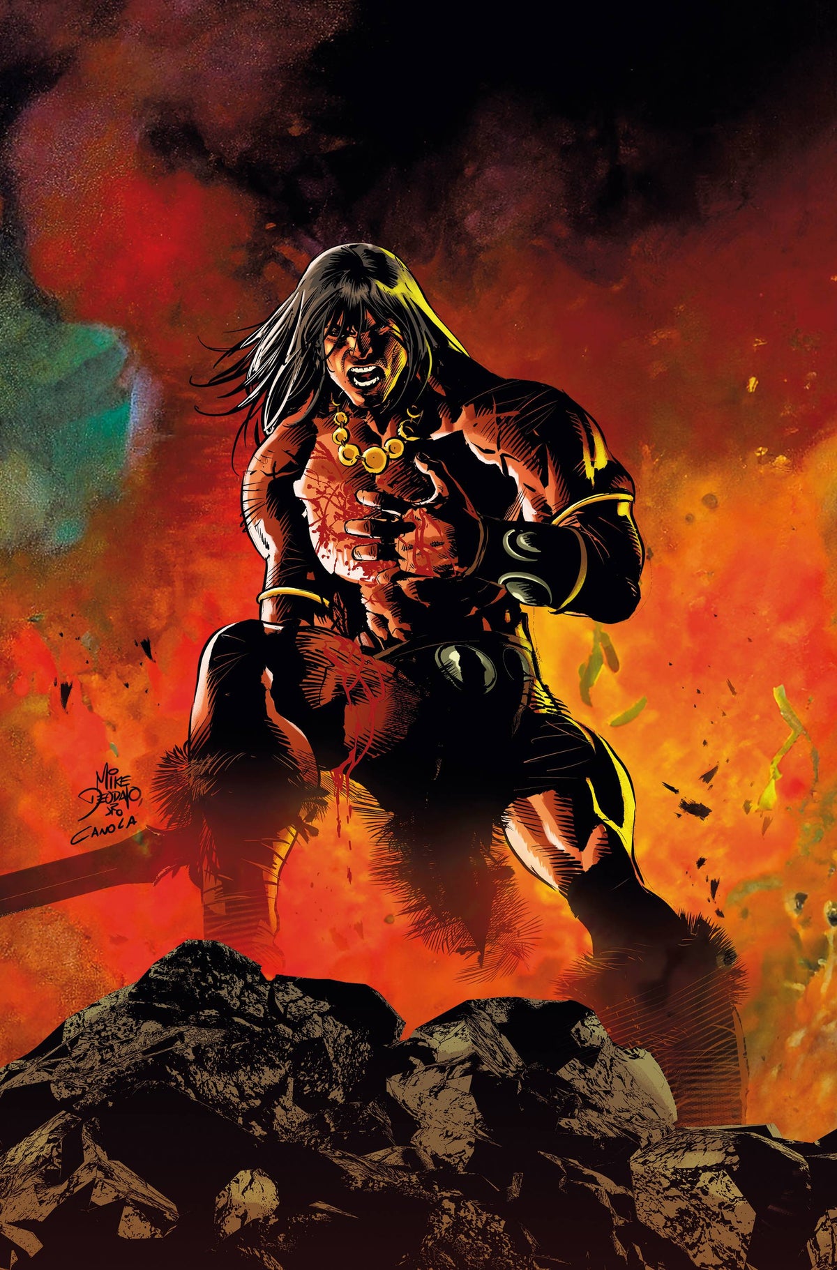 TITAN COMICS Comic Books CONAN BARBARIAN #9 FOC DEODATO VIRGIN (MR) 79361173648100971 JAN247729
