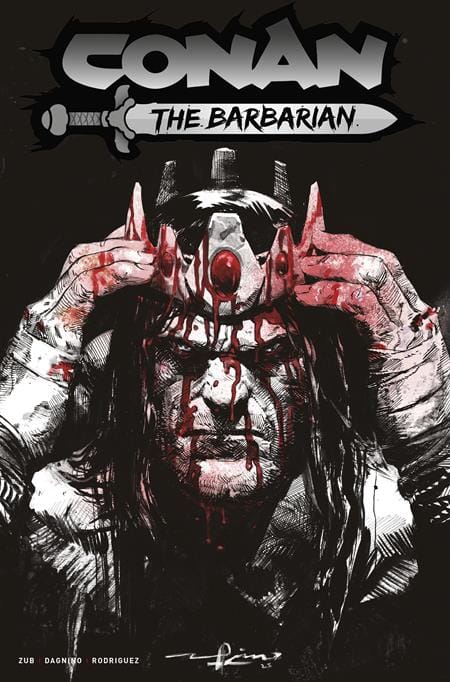Titan Comics Comic Books CONAN THE BARBARIAN #28 CVR F GERARDO ZAFFINO BW BLOOD VAR (MR) 79361173648102861 1125TN8014