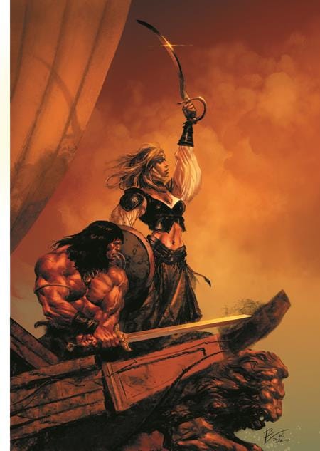 Titan Comics Comic Books CONAN THE BARBARIAN #33 CVR G ROBERTO DE LA TORRE VIRGIN CARDSTOCK VAR (MR) 79361173648103371 0526TN1259