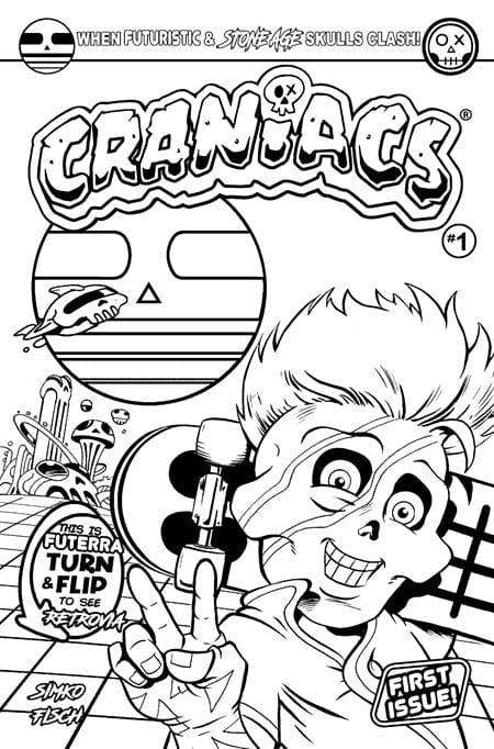 Titan Comics Comic Books CRANIACS #1 (OF 4) CVR D JOE SIMKO COLOR YOUR OWN FLIP COVER VAR 65946044144300141 0825TN1098