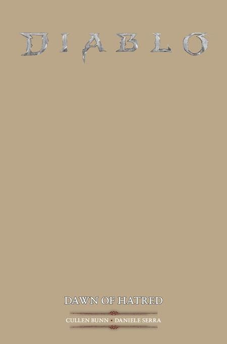 DIABLO DAWN OF HATRED #1 (OF 4) CVR E BLANK SKETCH VAR (MR)