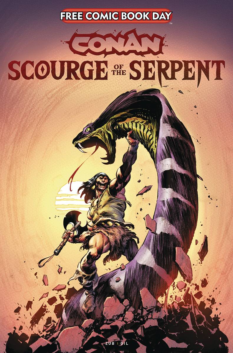 Titan Comics Comic Books > Signed FCBD 2025 CONAN THE BARBARIAN SCOURGE OF THE SERPENT [SIGNED BY JIM ZUB] 65946045426900111 TE-DEC240012-SIGNED