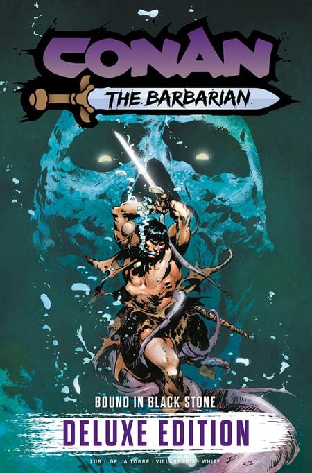 Titan Comics Graphic Novel CONAN THE BARBARIAN BOUND IN BLACK STONE DELUXE EDITION HC VOL 01 DIRECT MARKET EDITION ROBERTO DE LA TORRE SKULL CVR (MR) 9781787748385 0725TN784