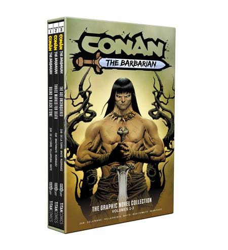 Titan Comics Graphic Novel CONAN THE BARBARIAN TP VOL 01-03 SLIPCASE SET DIRECT MARKET EDITION JAE LEE CVR (MR) 9781787747005 0725TN789