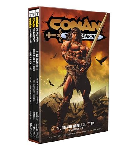 Titan Comics Graphic Novel CONAN THE BARBARIAN TP VOL 01-03 SLIPCASE SET REGULAR EDITION MIKE DEODATO (MR) 9781787744691 0725TN788