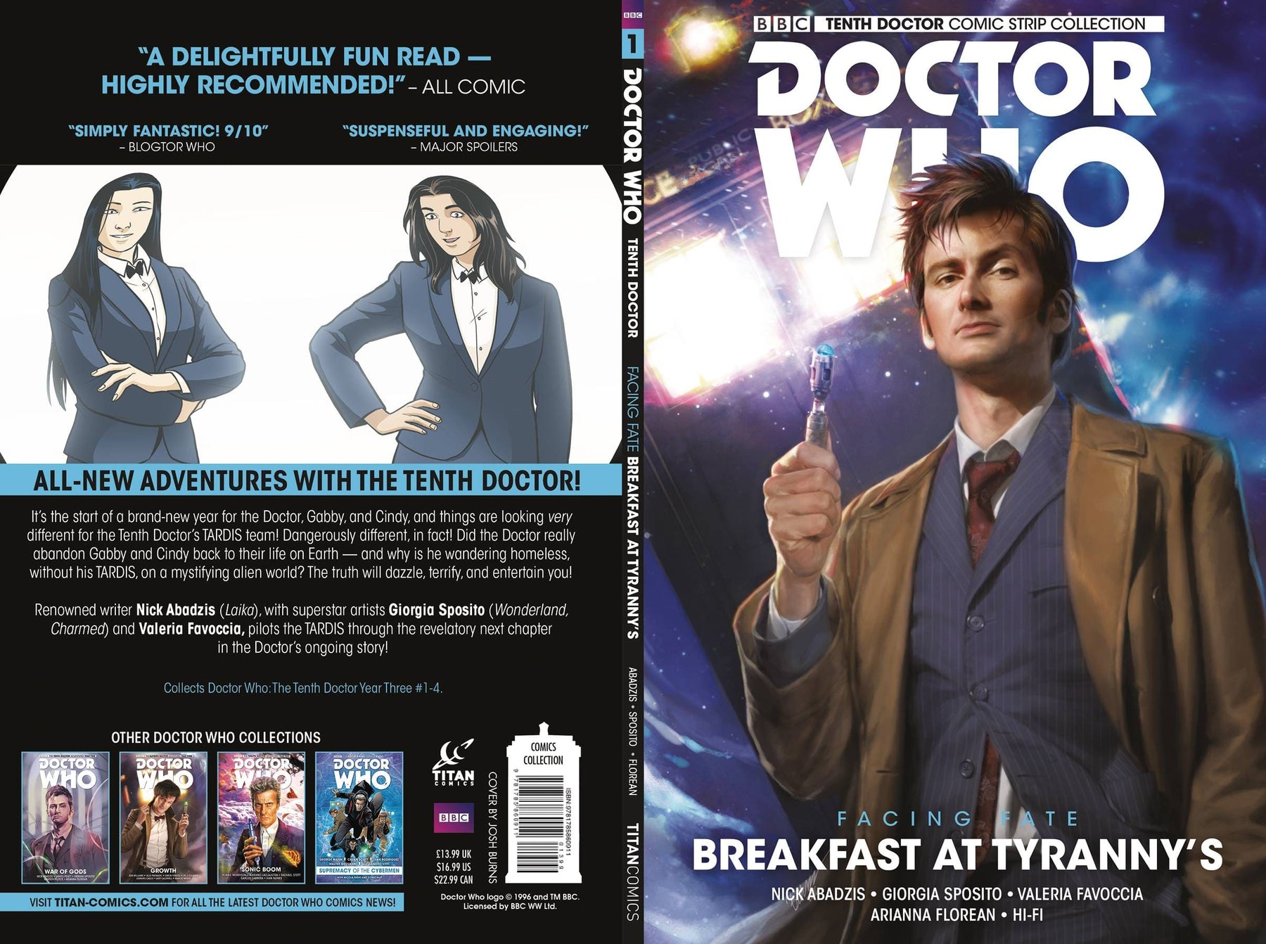 TITAN COMICS Graphic Novel Doctor Who 10Th Facing Fate TP Vol 01 Breakfast At Tyrannys 9781785860911 OCT171837