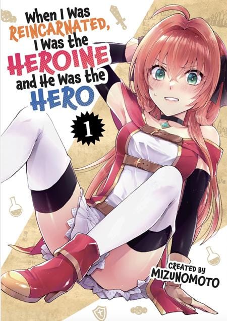 Titan Comics Manga WHEN I WAS REINCARNATED IN ANOTHER WORLD I WAS THE HEROINE AND HE WAS THE HERO TP VOL 01 (Release Date: 09/23/2026) 9781787749504 0726TN1310