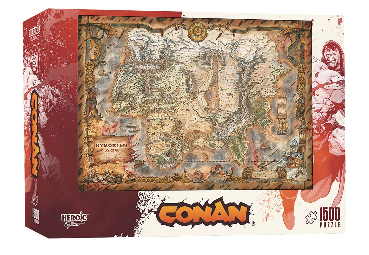 Titan Comics Puzzles > Jigsaw Puzzles Titan Comics: 1500pc Jigsaw - Conan Hyborian Map 850008124020 SEP247204