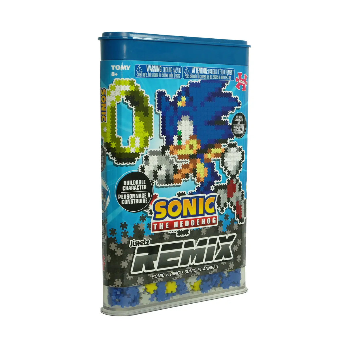 Tomy Puzzles > Jigsaw Puzzles Jixelz Remix: Sonic the Hedgehog Craft Kit - Sonic and Ring 5011666736856 T73685
