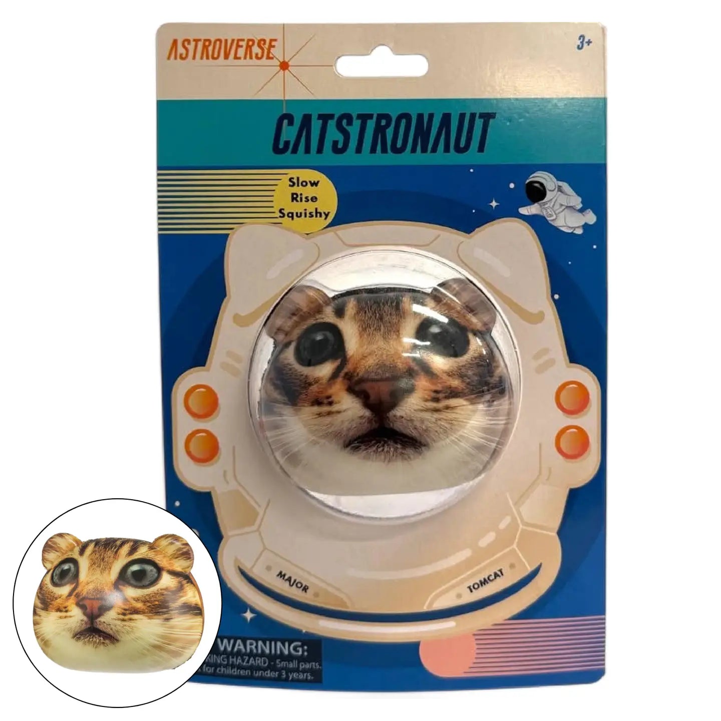 Toysmith Toys > Fidget Toys Toysmith: Astroverse - Catstronaut (Slow-Rise Squishy Ball) 085761275690 7752