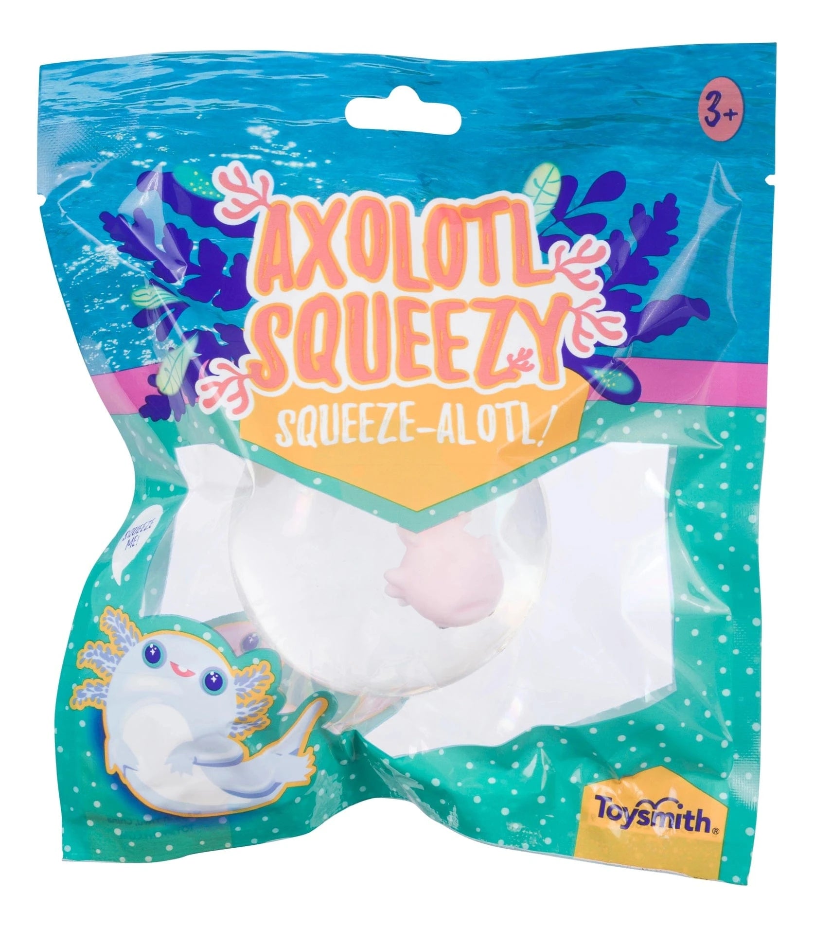 Toysmith Toys > Fidget Toys Toysmith: Squeeze Ball - Axolotl 085761280779 7176
