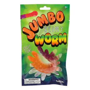 Toysmith Toys > Fidget Toys Toysmith: Stretchy Squishy Toy - Jumbo Slimy Worm