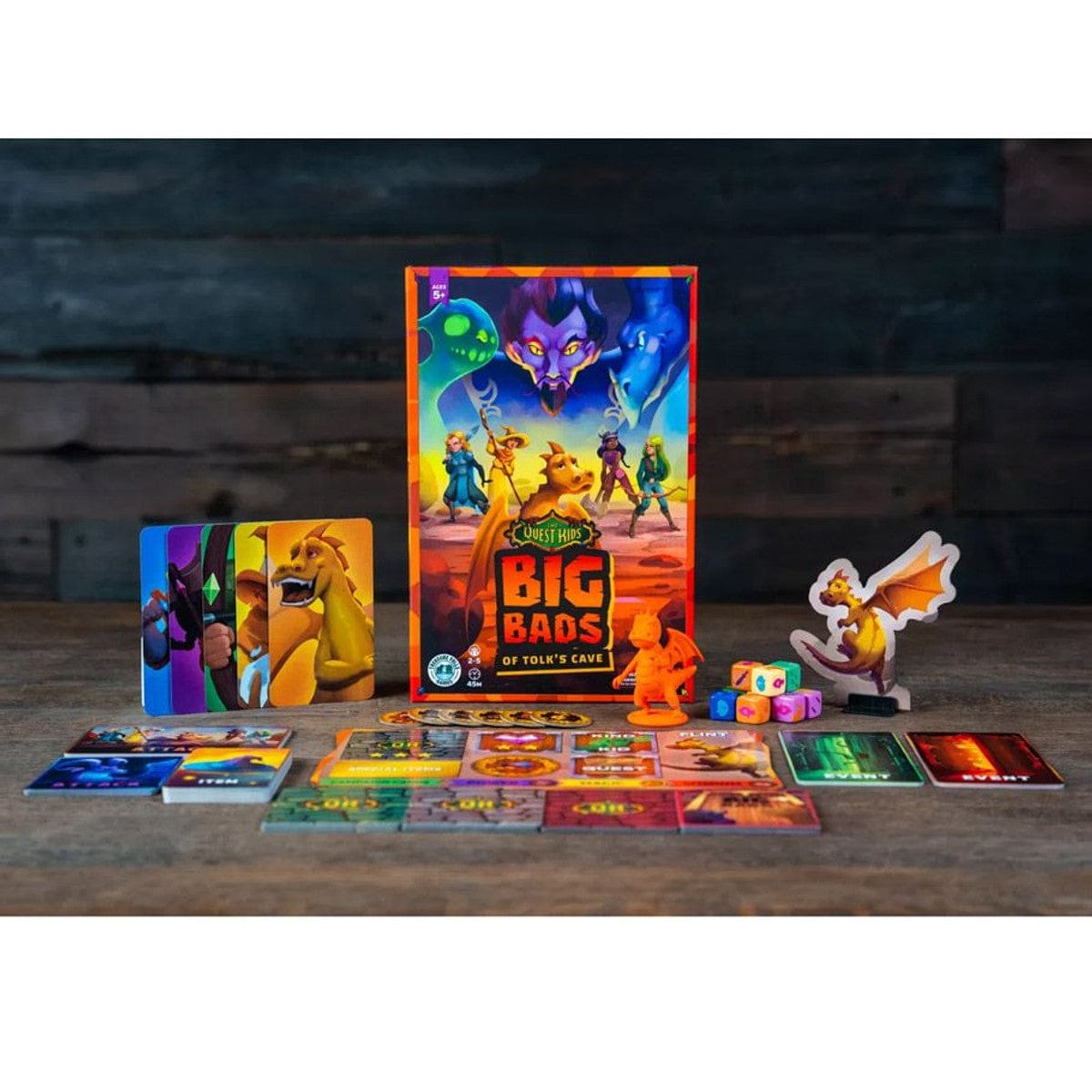 Treasure Falls Games Board Games The Quest Kids: The Big Bads of Tolk's Cave Expansion 860003507780 TFA01003