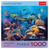 Trefl USA Puzzles > Jigsaw Puzzles Puzzle: Colorful Coral Reef 1000 Piece with Poster 5900511993219 TRE99321