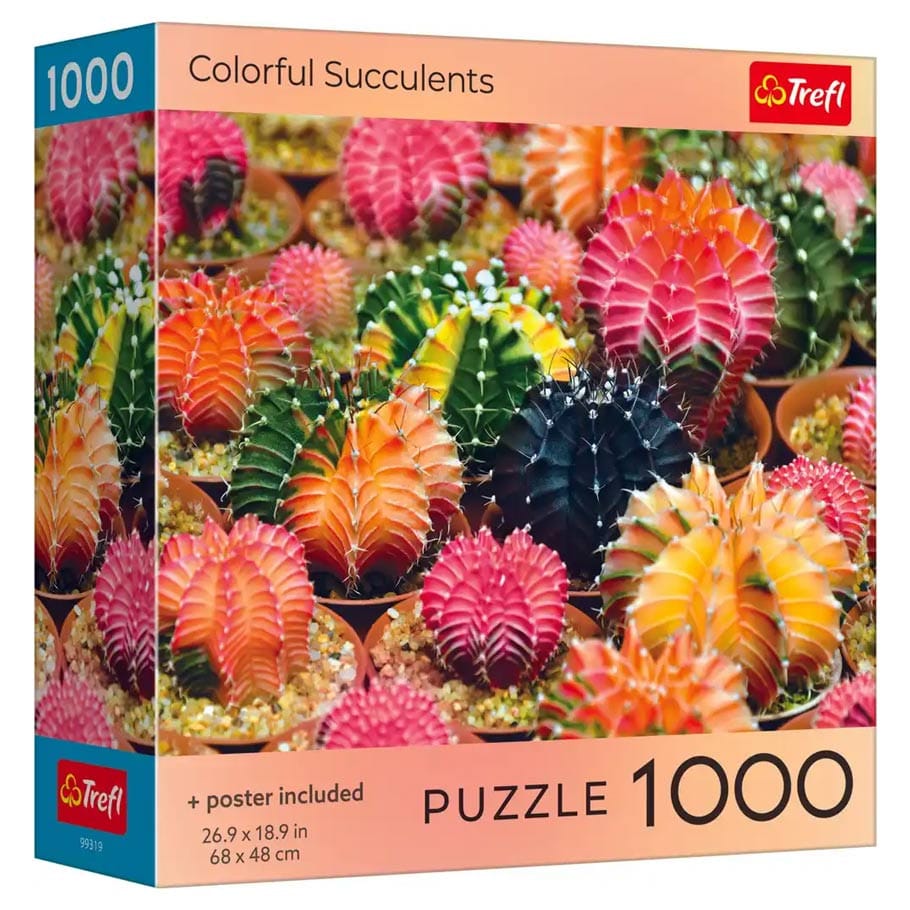 Trefl USA Puzzles > Jigsaw Puzzles Puzzle: Colorful Succulents 1000 Piece 5900511993196 TRE99319