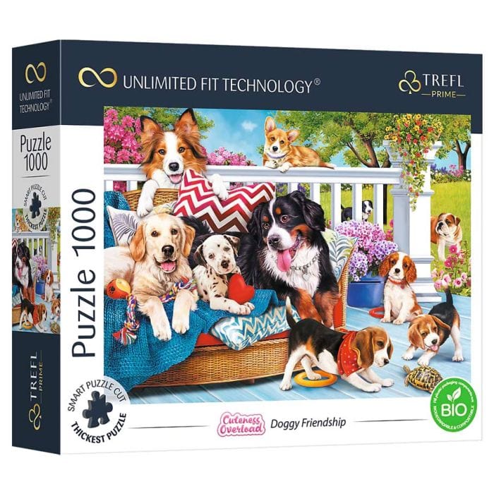 Trefl USA Puzzles > Jigsaw Puzzles Puzzle: Doggy Friendship 1000 Pieces (Trefl Prime) 5900511106985