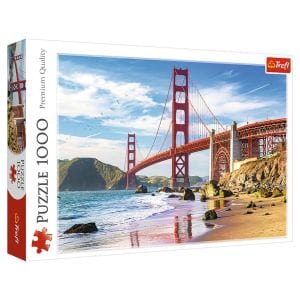 Puzzle: Golden Gate Bridge, San Francisco, USA 1000 Piece (Trefl Red)
