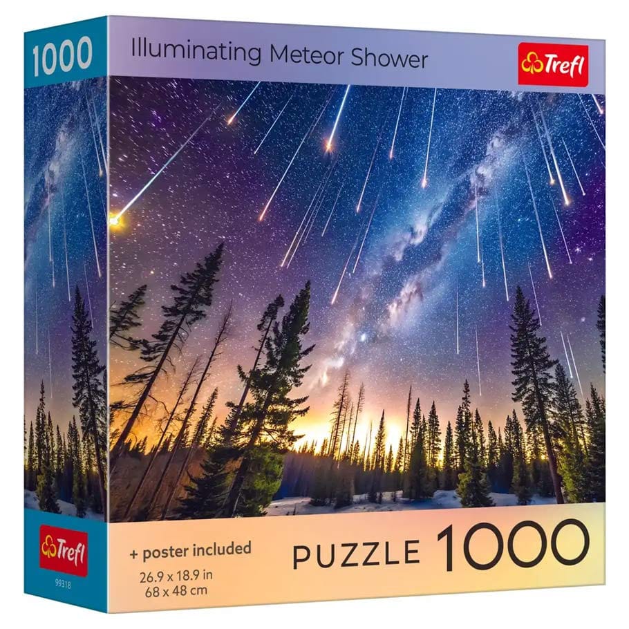 Trefl USA Puzzles > Jigsaw Puzzles Puzzle: Illuminating Meteor Shower 1000 Piece with Poster 5900511993189 TRE99318